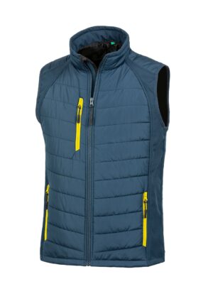 Result Softshell Gilet Navy-Yellow