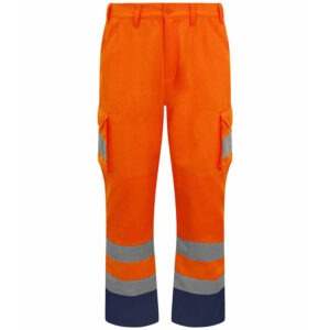 Pro High Vis Cargo Trousers Orange