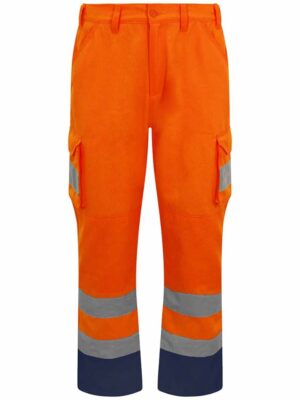Pro High Vis Cargo Trousers Orange