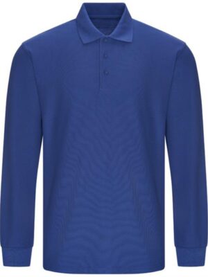 Pro Long Sleeve Polo Royal Blue