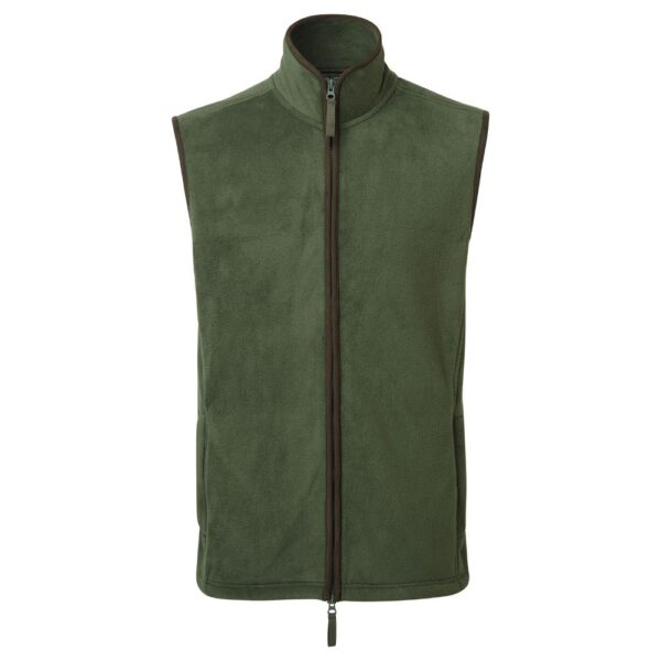 Artisan Fleece Gilet Moss-Green-Brown