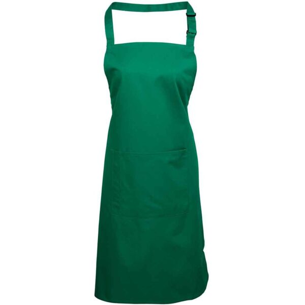 Colours Bib Apron Pocket Emerald