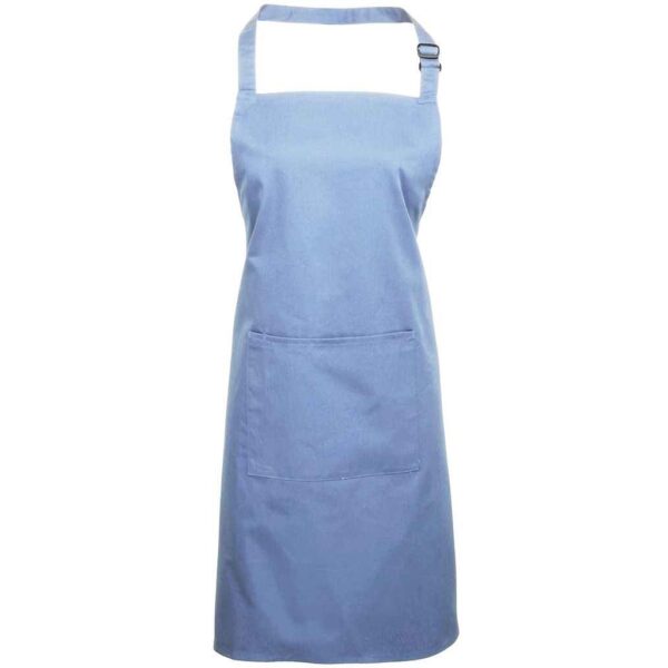 Colours Bib Apron Pocket Mid Blue