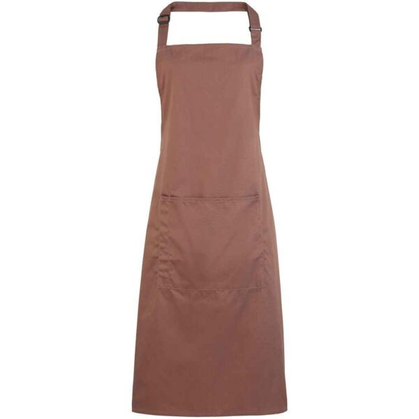 Colours Bib Apron Pocket Mocha