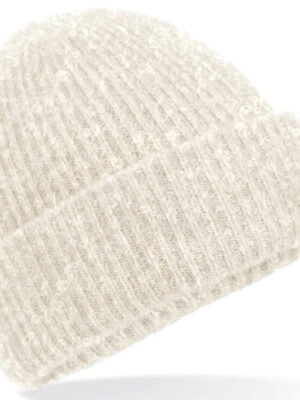 Cosy Ribbed Beanie Almond