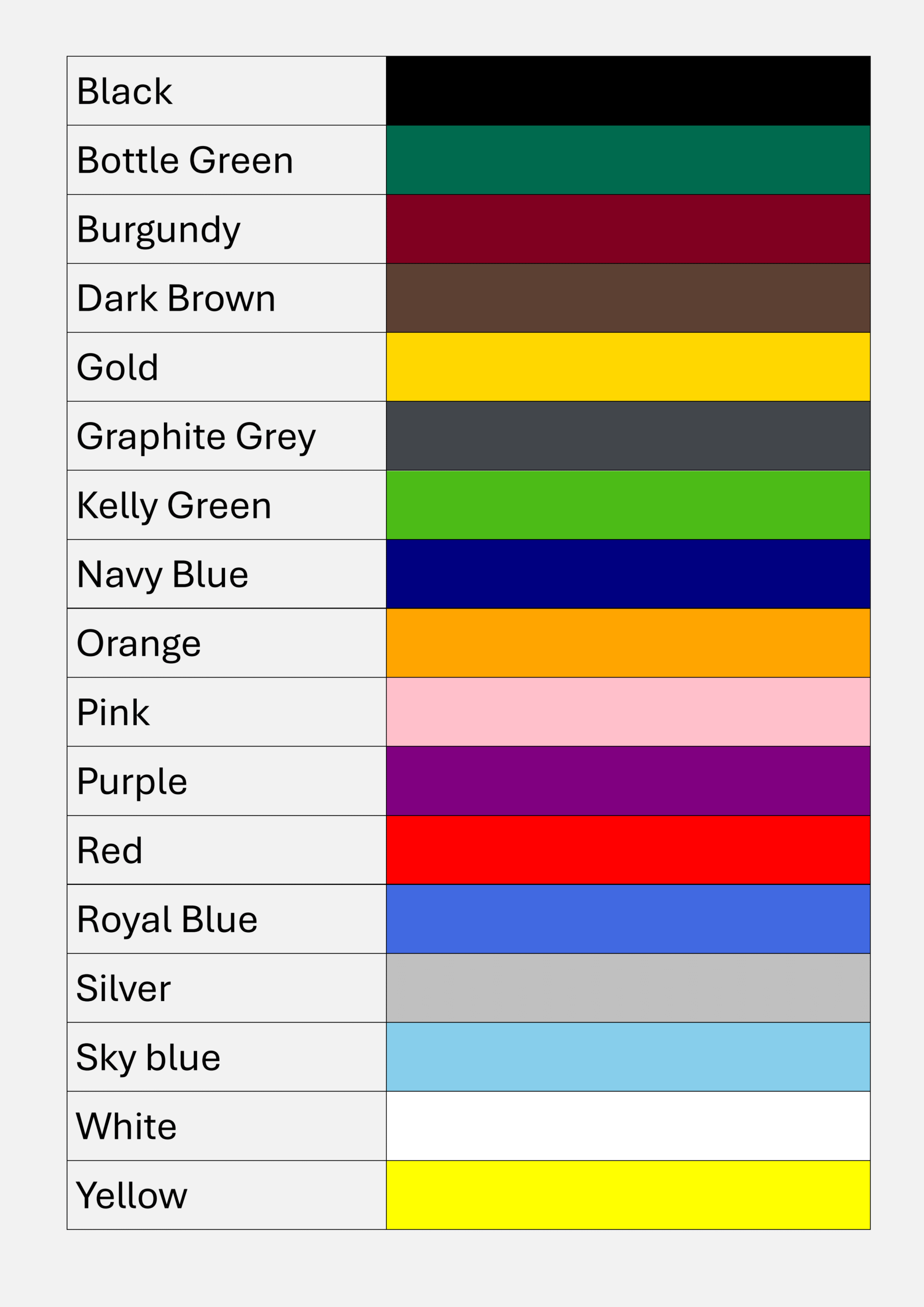 Gear4Work Colours