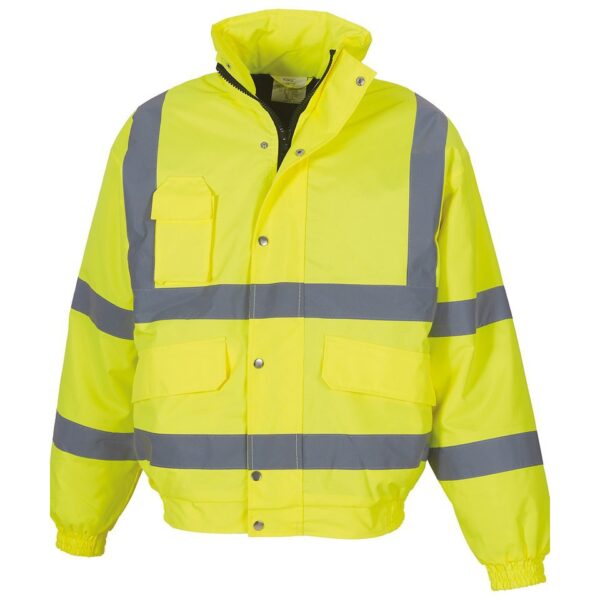 Hi Vis Classic Bomber Jacket Yellow