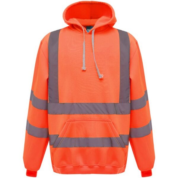 Hi Vis Pull Over Hoodie Orange