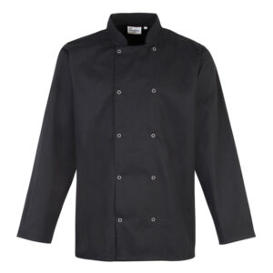 Long Sleeve Chef Jacket Black