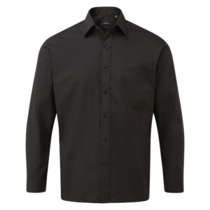 Long Sleeve Poplin Shirt Black