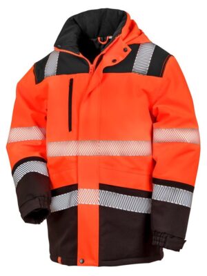 Result Printable Safety Coat Orange-Black
