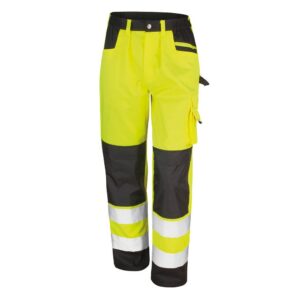Result Safety Cargo Trousers Yellow
