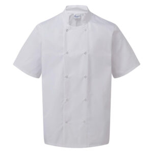 Short Sleeve Chef Jacket White