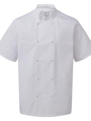 Short Sleeve Chef Jacket White