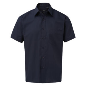 Short Sleeve Poplin Shirt Navy