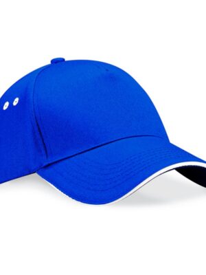 Ultimate 5-Panel Cap Sandwich Peak Bright Royal-White