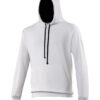 AWDis Varsity Hoodie - Arctic White/French Navy