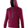 AWDis Varsity Hoodie - Burgundy/Charcoal