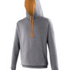 AWDis Varsity Hoodie - Charcoal/Orange Crush