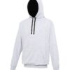 AWDis Varsity Hoodie - Heather Grey/Jet Black