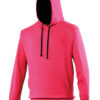 AWDis Varsity Hoodie - Hot Pink/French Navy