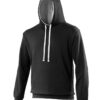 AWDis Varsity Hoodie - Jet Black/Heather Grey