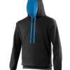 AWDis Varsity Hoodie - Jet Black/Sapphire Blue
