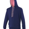AWDis Varsity Hoodie - Oxford Navy/Candyfloss Pink