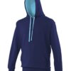 AWDis Varsity Hoodie - Oxford Navy/Hawaiian Blue