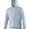 AWDis Varsity Hoodie - Sky Blue/Arctic White