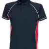 Finden & Hales Piped performance polo - Navy/Red/White