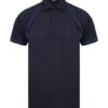 Finden & Hales Piped performance polo - Navy/Royal/Royal