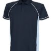 Finden & Hales Piped performance polo - Navy/Sky/White
