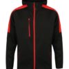 Finden & Hales Active softshell jacket - Black/Red