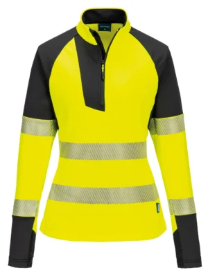 Women’s PW3 Hi-vis ¼-zip sweatshirt (T173)