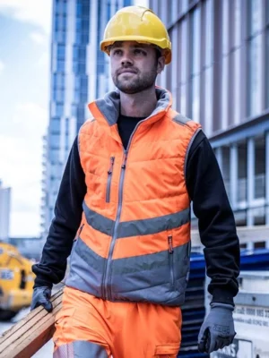 Hi-vis two-tone thermal bodywarmer